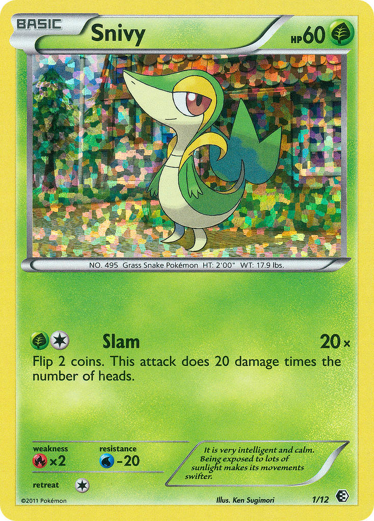 Snivy Colección de McDonald's 2011 1/12