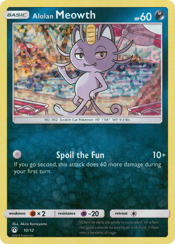 Alolan Meowth McDonald's Collection 2019 10/12