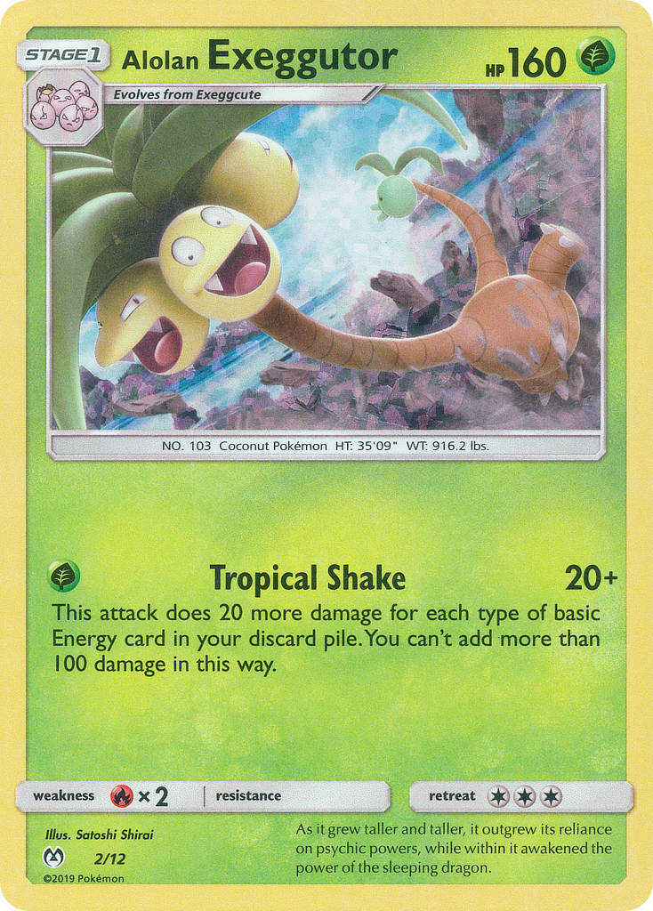 Alolan Exeggutor McDonald's Collection 2019 2/12