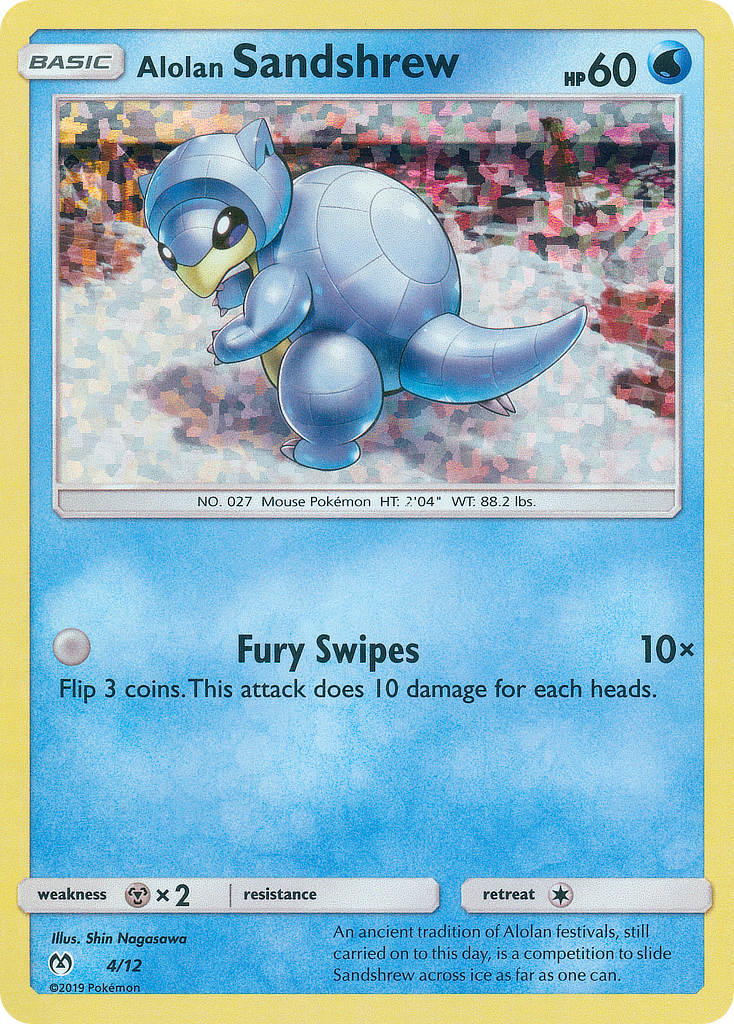 Alolan Sandshrew McDonald's Collection 2019 4/12