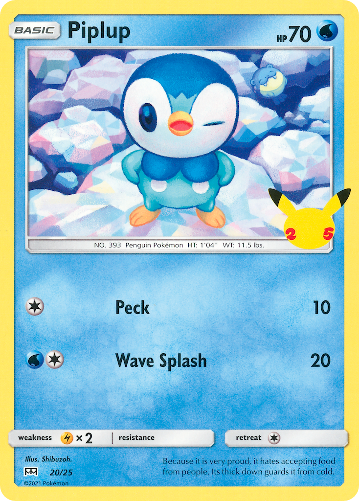 Piplup McDonald's Collection 2021 20/25