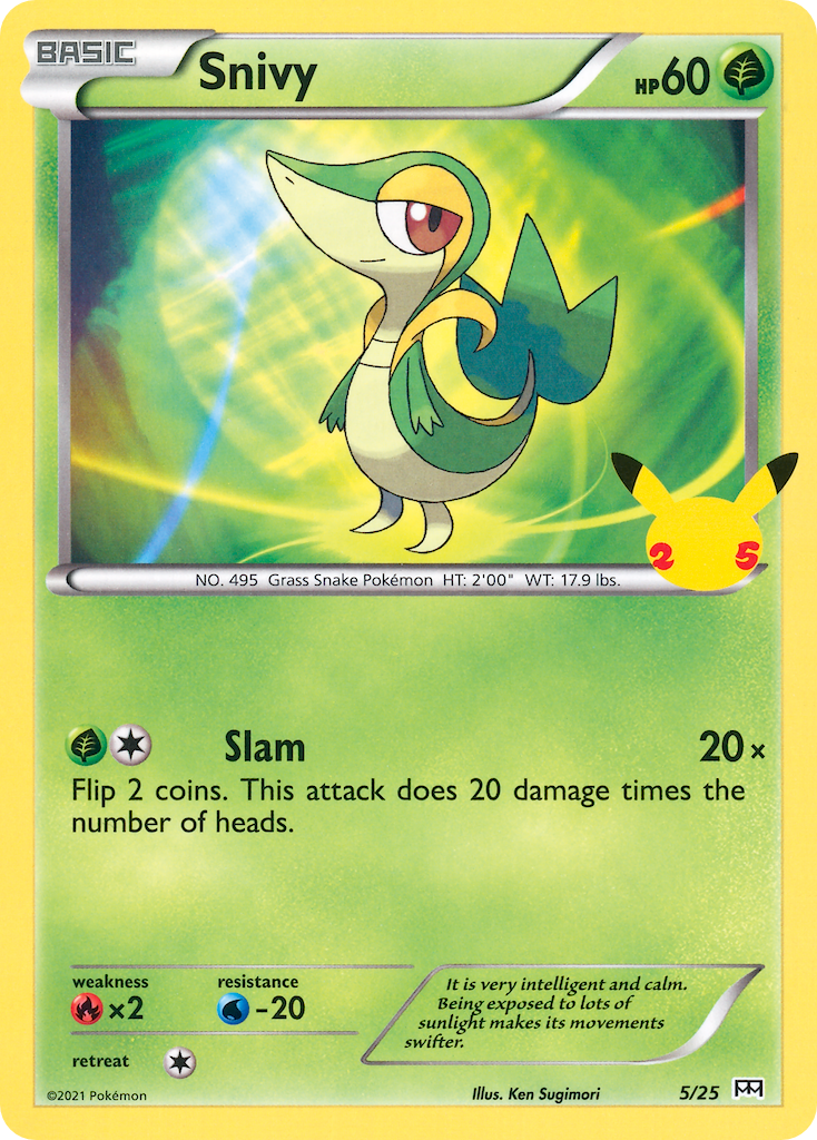 Snivy McDonald's Collection 2021 5/25