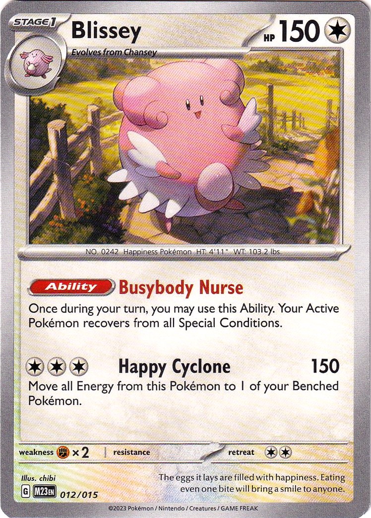 Blissey McDonald's Collection 2023 12/15