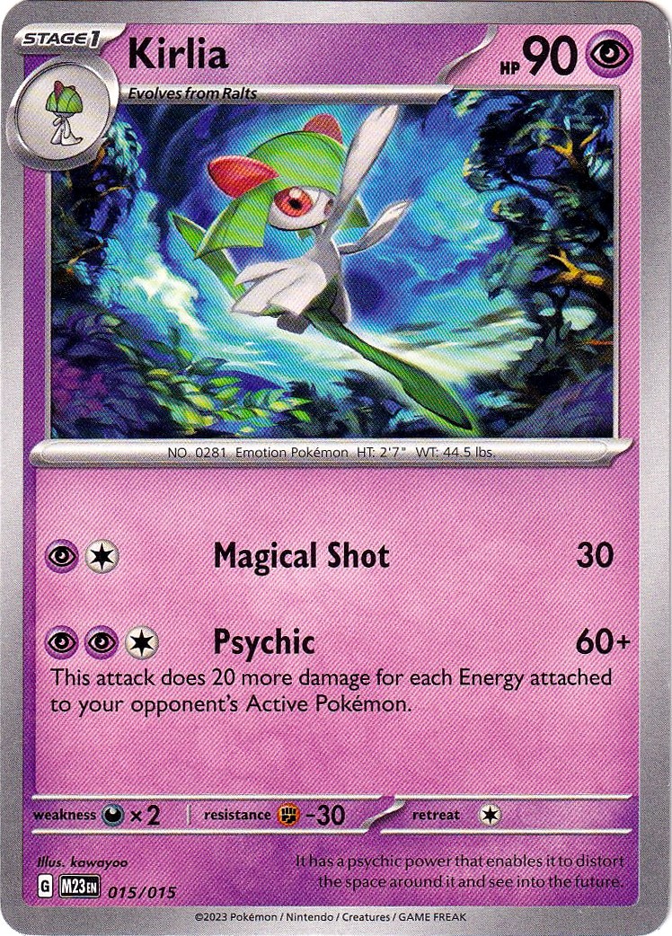 Kirlia Collection McDonald's 2023 15/15