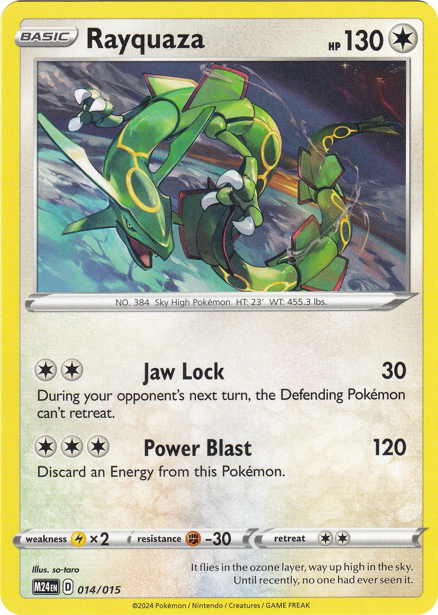 Rayquaza McDonald's Collection 2024 14/15