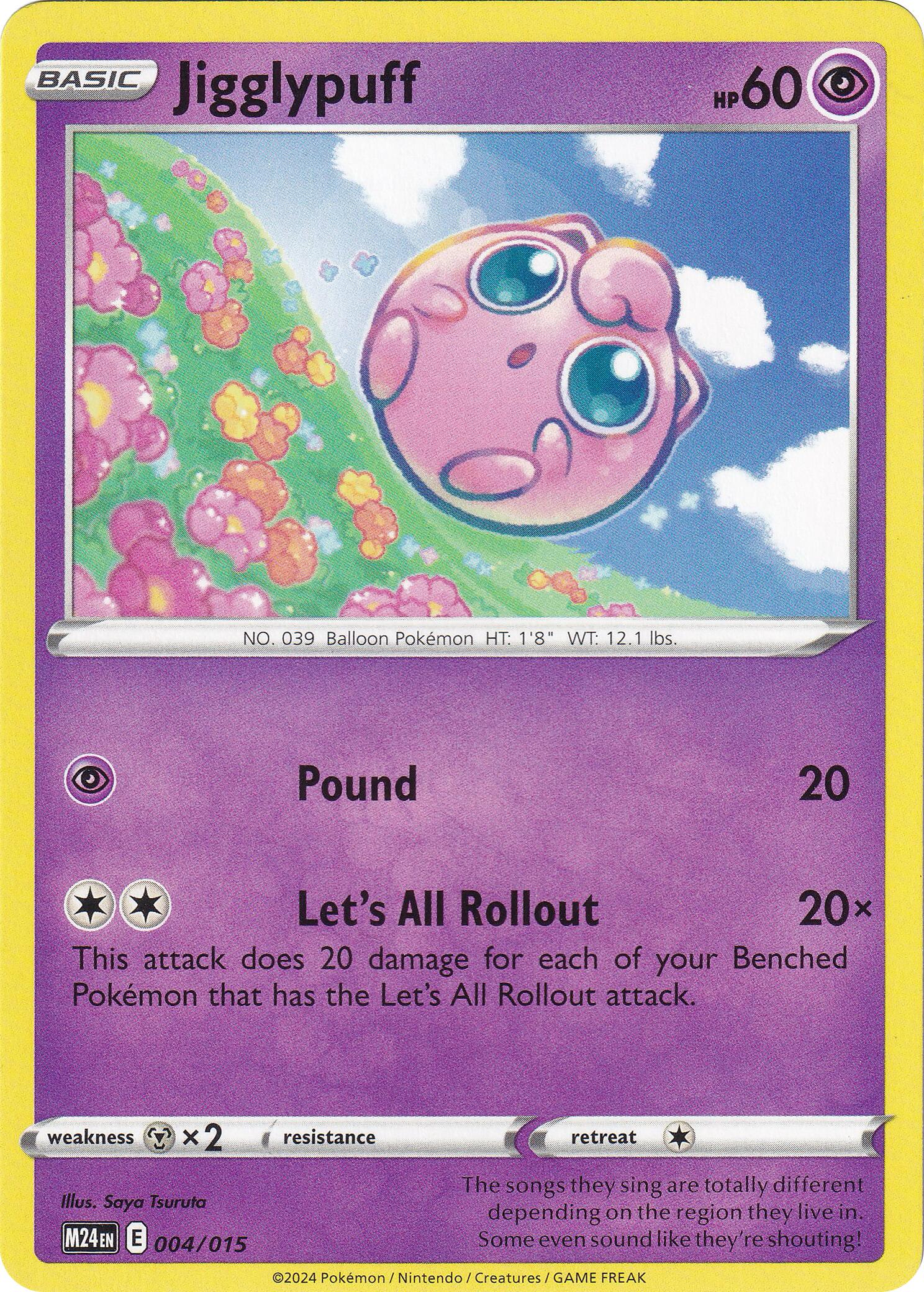 Jigglypuff Colección de McDonald's 2024 4/15