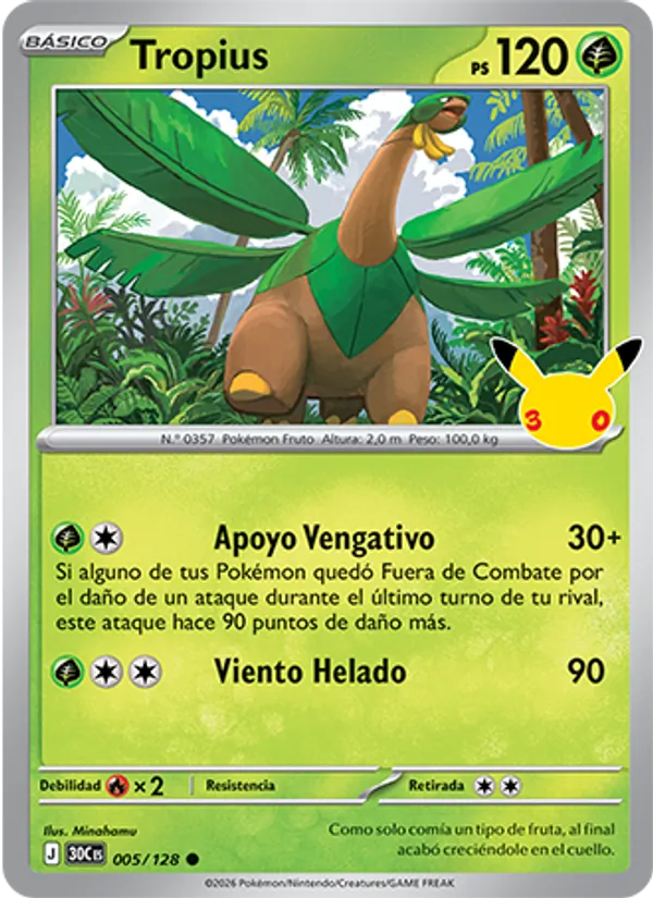 Tropius Celebración 30.º Aniversario 005/128