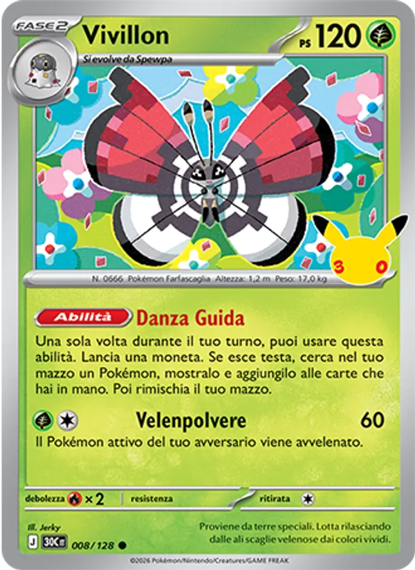 Vivillon 30° Anniversario 008/128