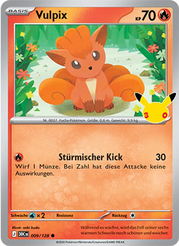 Vulpix 30 Jahre 009/128