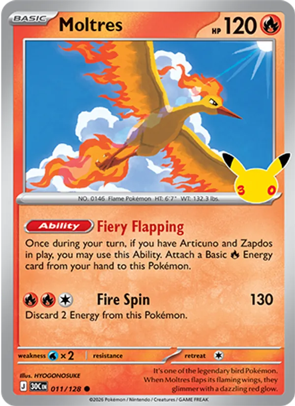 Moltres Celebração de 30 Anos 011/128