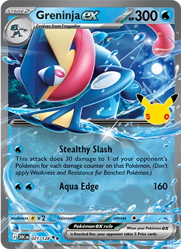 Greninja ex 30th Celebration 021/128