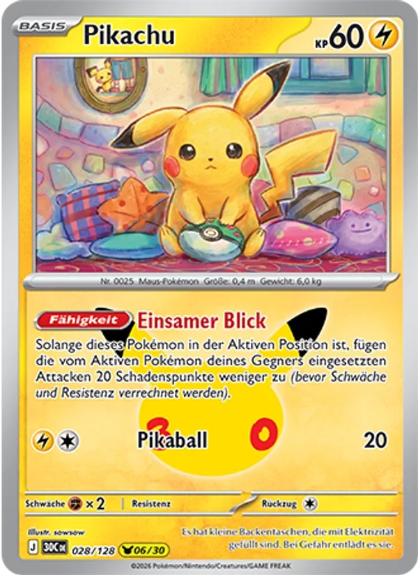 Pikachu 30 Jahre 028/128