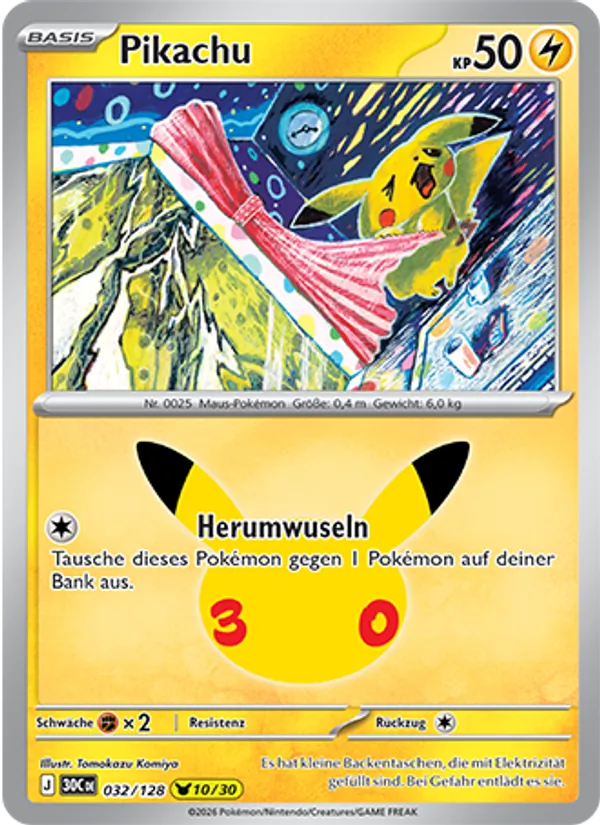Pikachu 30 Jahre 032/128