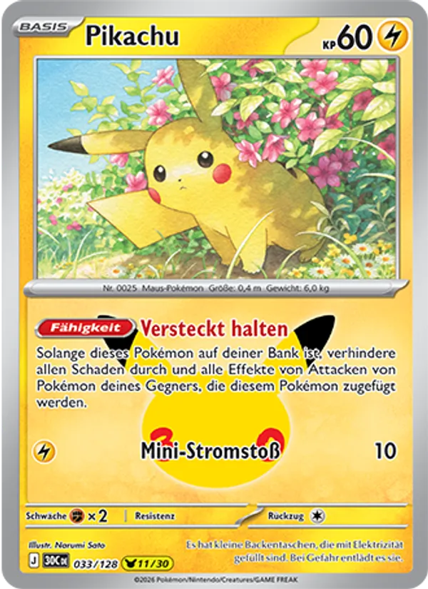 Pikachu 30 Jahre 033/128