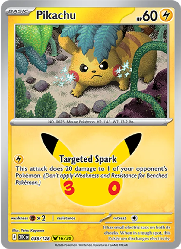 Pikachu 30th Celebration 038/128
