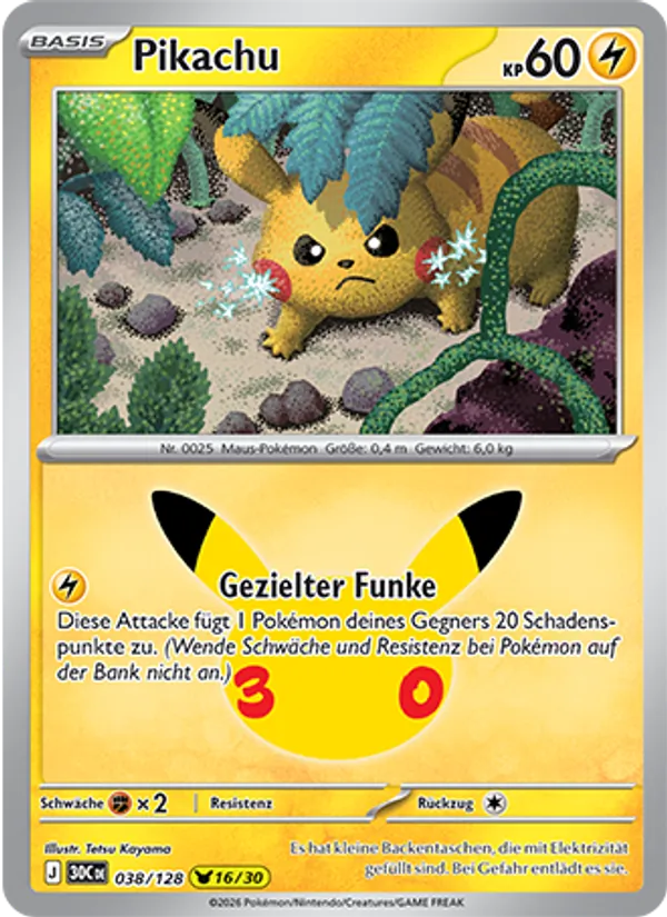 Pikachu 30 Jahre 038/128