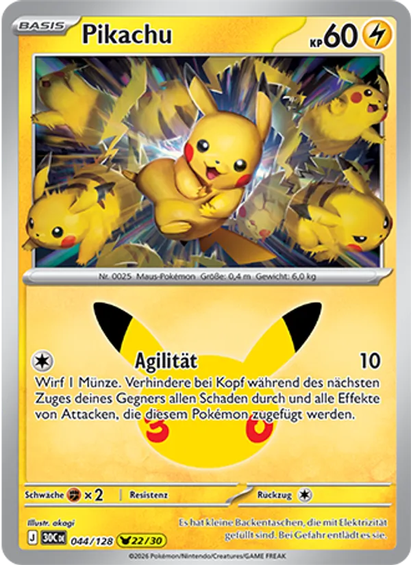 Pikachu 30 Jahre 044/128