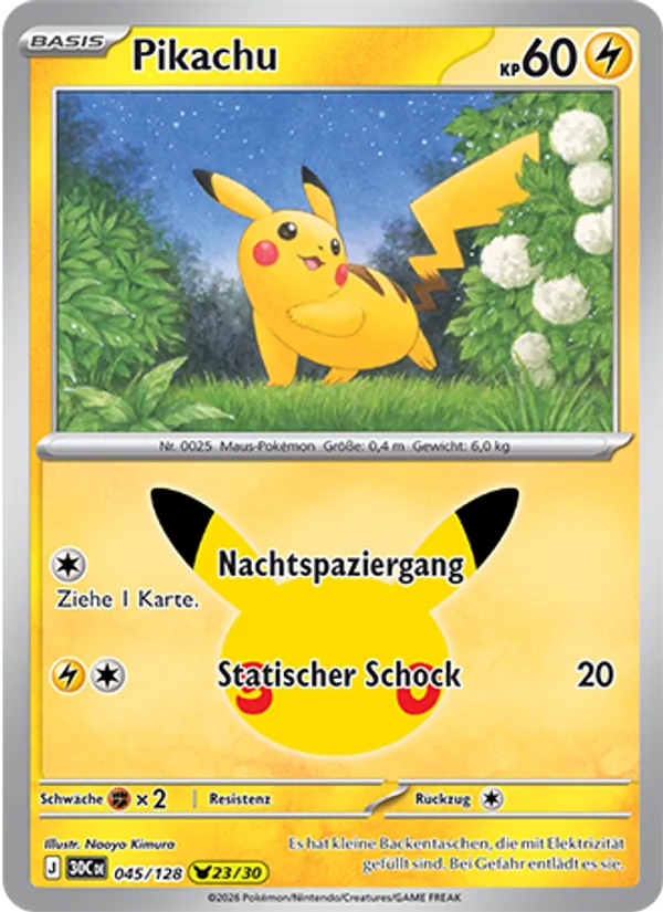 Pikachu 30 Jahre 045/128