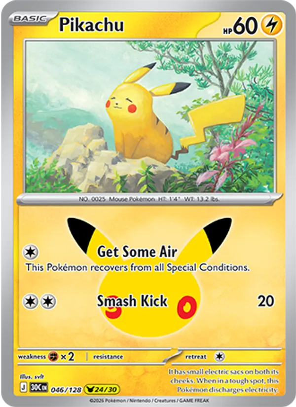 Pikachu 30th Celebration 046/128