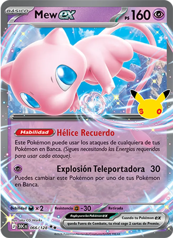 Mew ex Celebración 30.º Aniversario 066/128