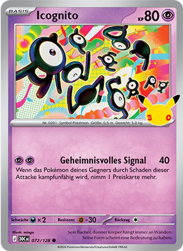 Icognito 30 Jahre 072/128