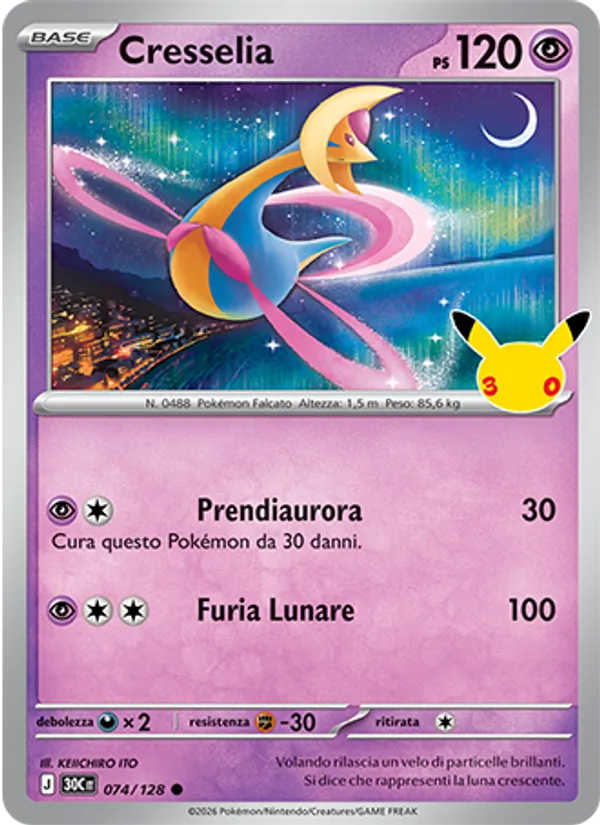 Cresselia 30° Anniversario 074/128