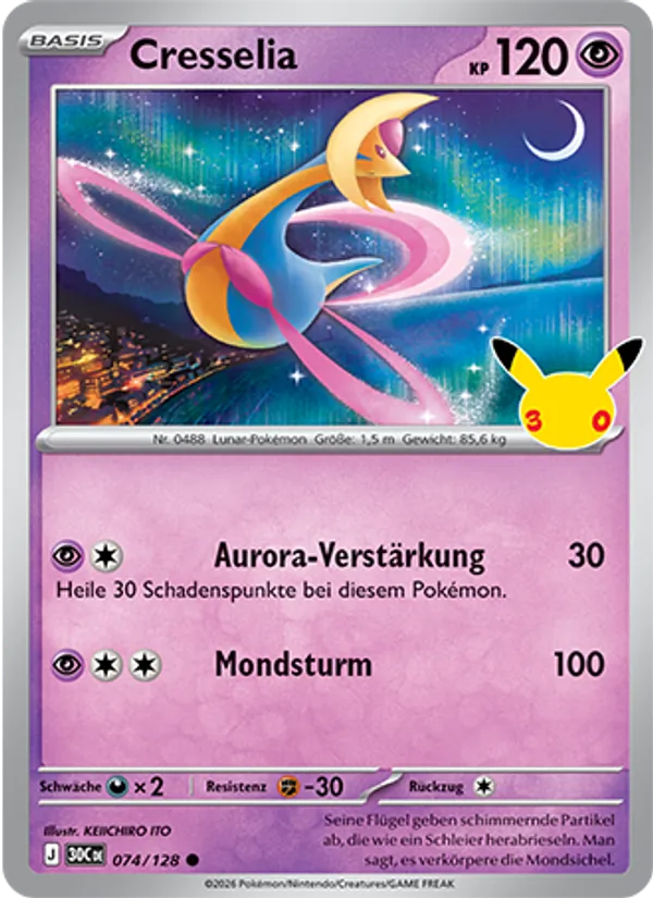 Cresselia 30 Jahre 074/128
