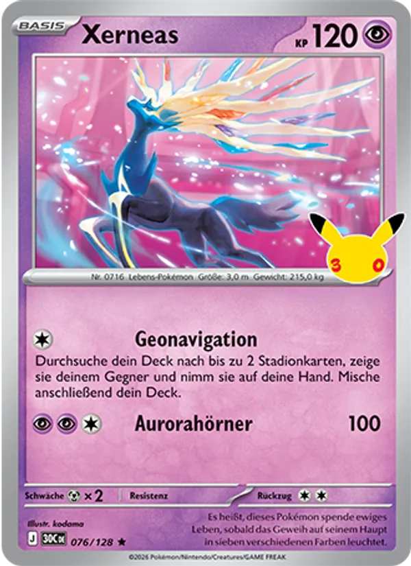 Xerneas 30 Jahre 076/128