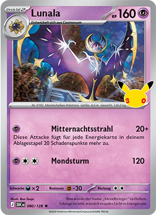 Lunala 30 Jahre 080/128