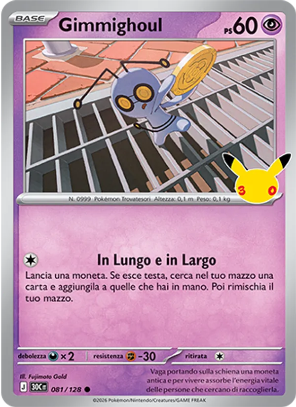 Gimmighoul 30° Anniversario 081/128