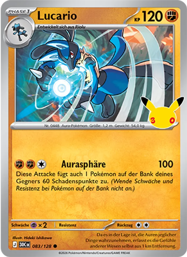 Lucario 30 Jahre 083/128