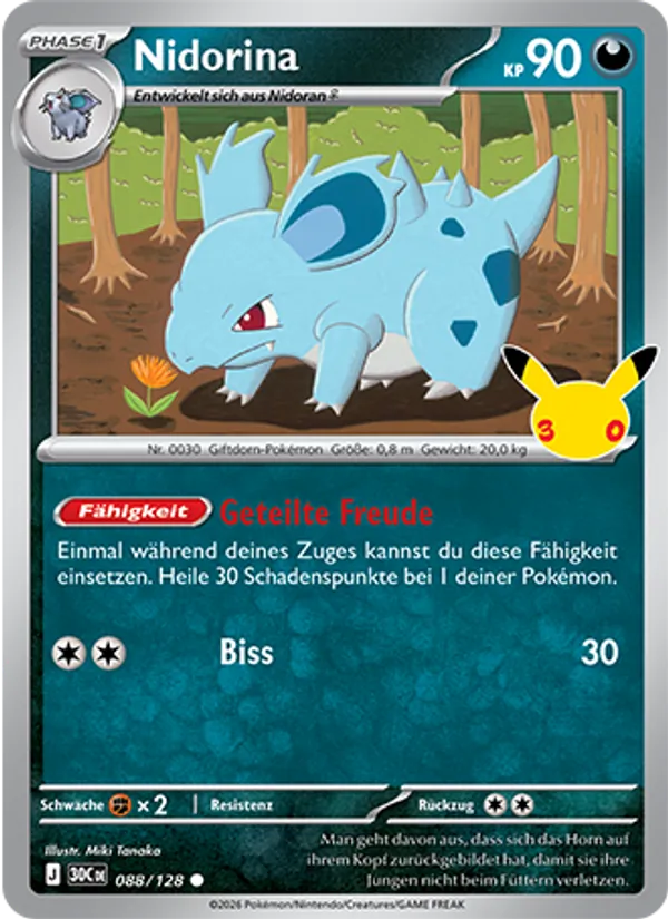 Nidorina 30 Jahre 088/128