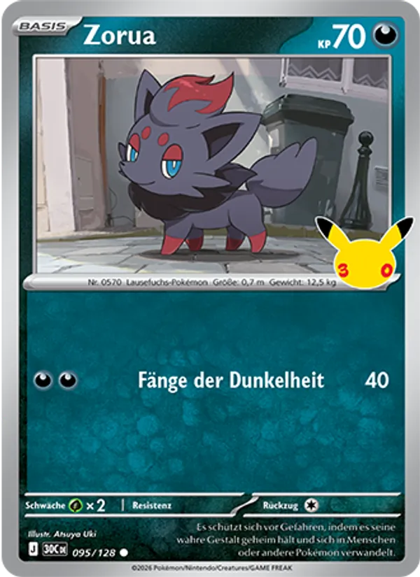 Zorua 30 Jahre 095/128