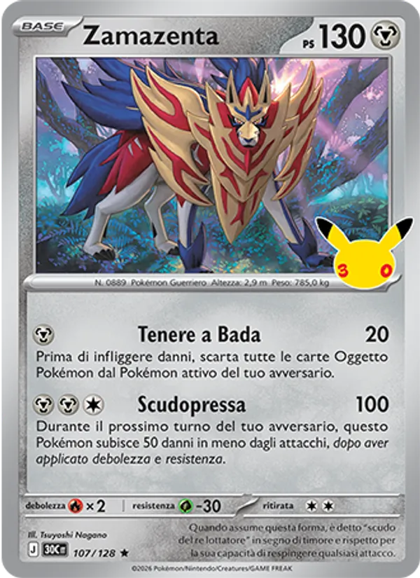 Zamazenta 30° Anniversario 107/128