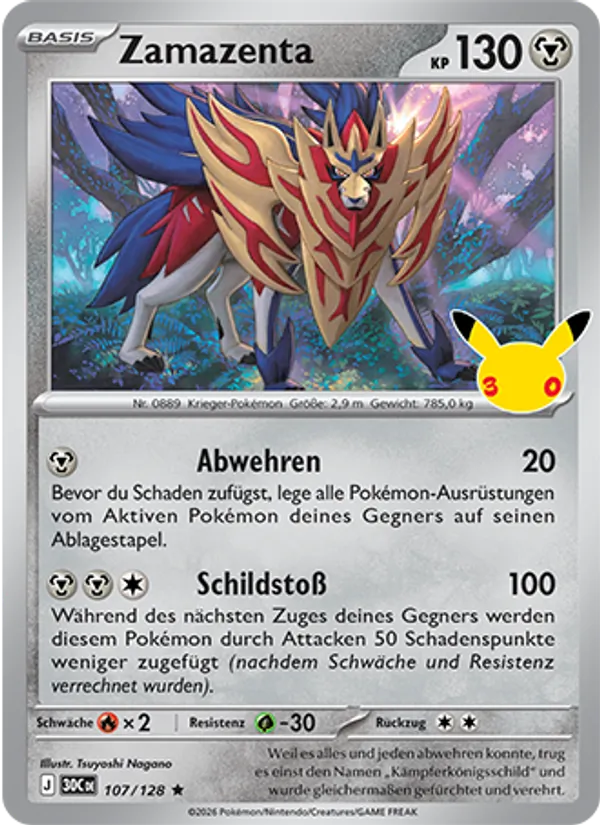 Zamazenta 30 Jahre 107/128