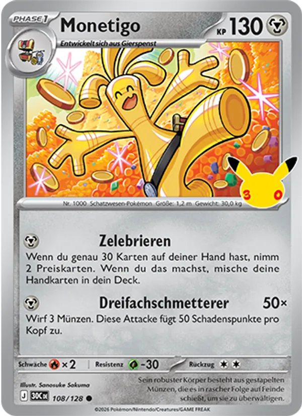 Monetigo 30 Jahre 108/128