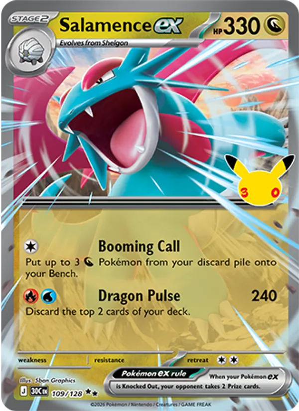 Salamence ex Celebração de 30 Anos 109/128