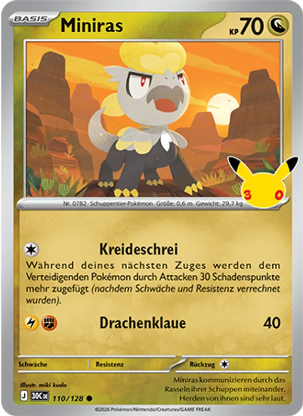 Miniras 30 Jahre 110/128