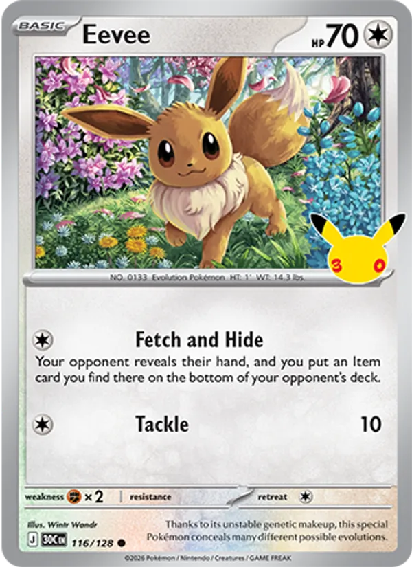 Eevee 30th Celebration 116/128