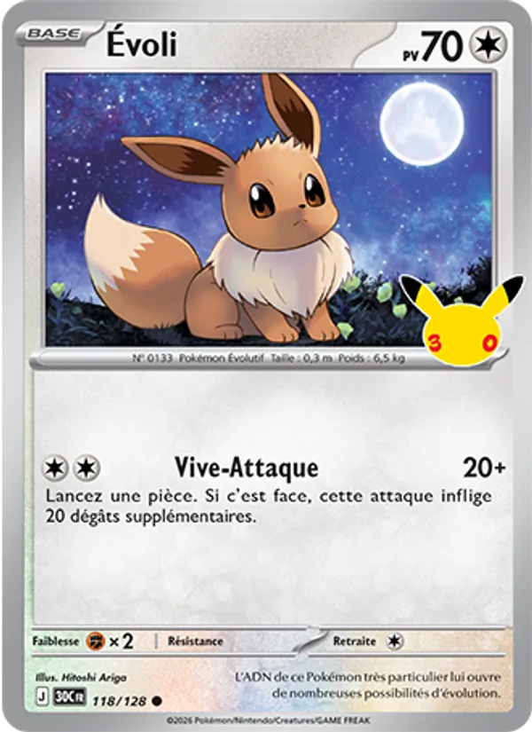 Évoli 30ᵉ Anniversaire 118/128