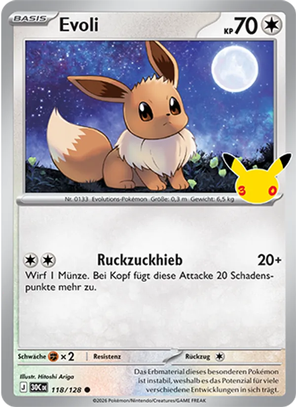Evoli 30 Jahre 118/128