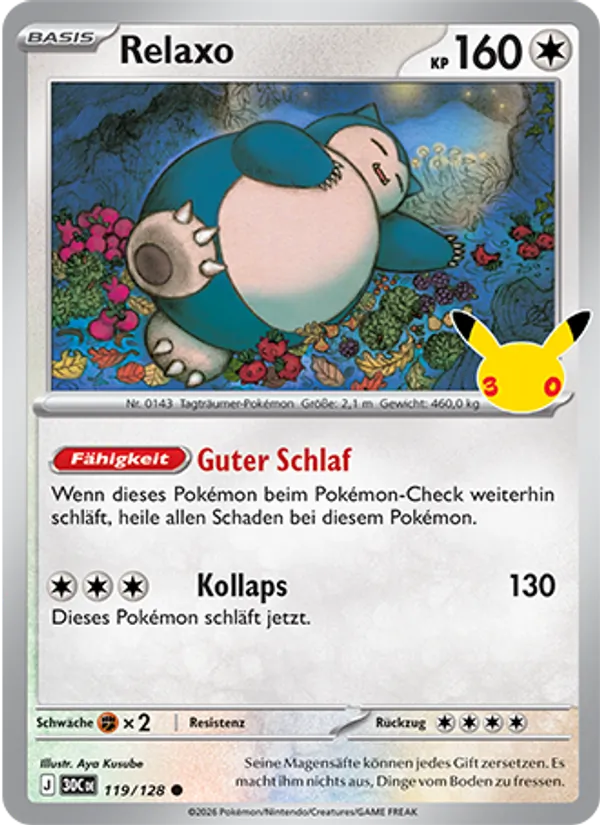 Relaxo 30 Jahre 119/128