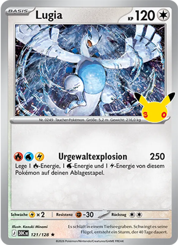 Lugia 30 Jahre 121/128