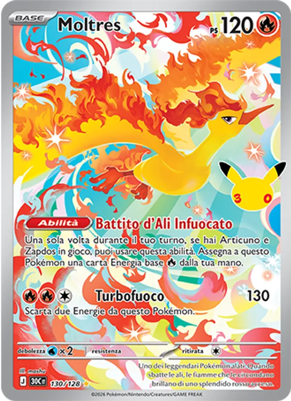 Moltres 30° Anniversario 130/128