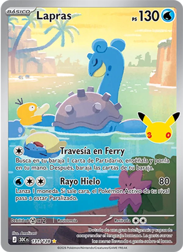 Lapras Celebración 30.º Aniversario 131/128