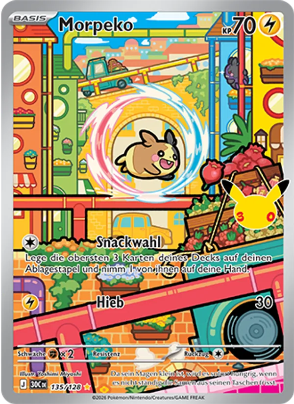 Morpeko 30 Jahre 135/128