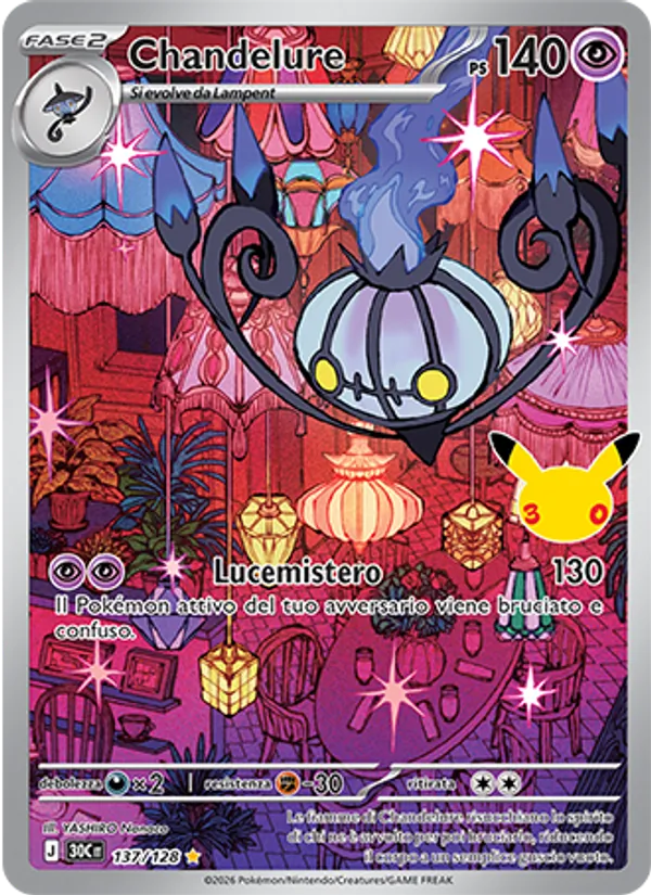 Chandelure 30° Anniversario 137/128