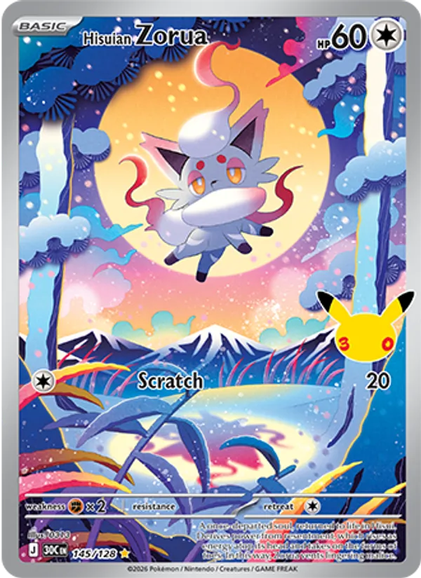 Hisuian Zorua 30th Celebration 145/128