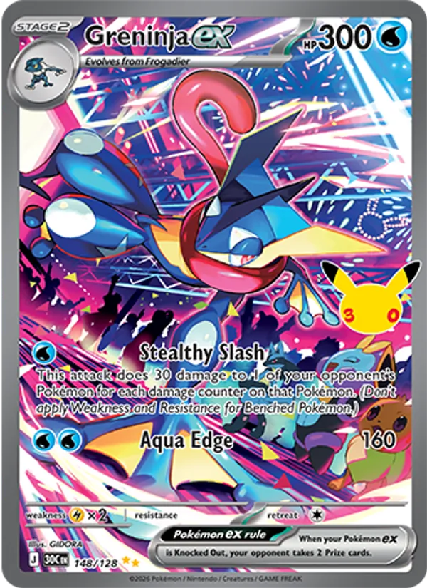 Greninja ex 30th Celebration 148/128