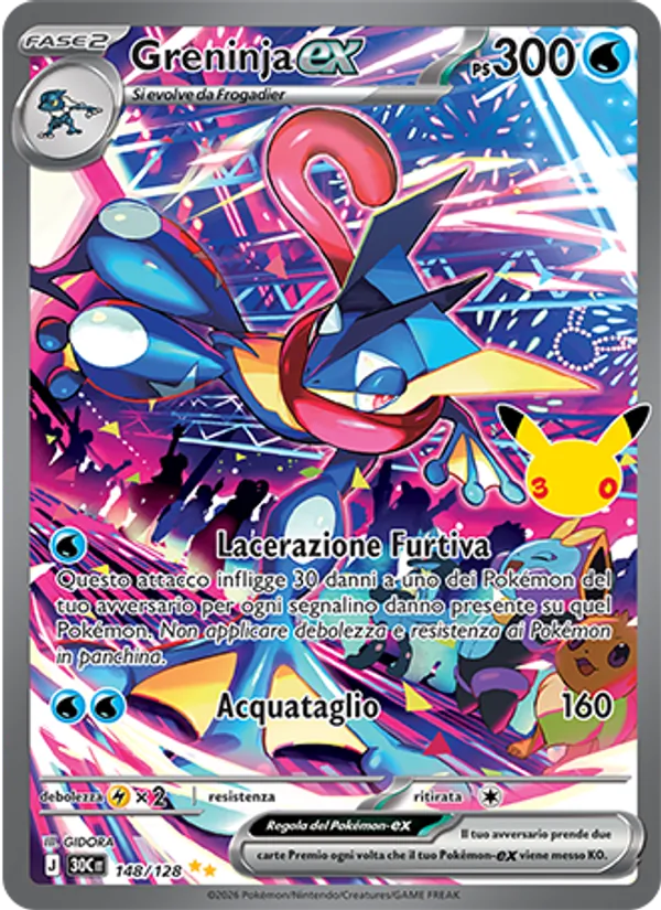 Greninja-ex 30° Anniversario 148/128